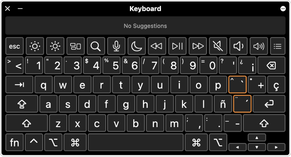 Mac 上的 Keyboard Viewer