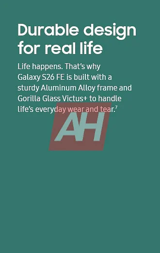 三星 Galaxy S26 FE 手机宣传图曝光：7 年安卓系统更新、4900mAh 电池、Exynos 2500 芯片