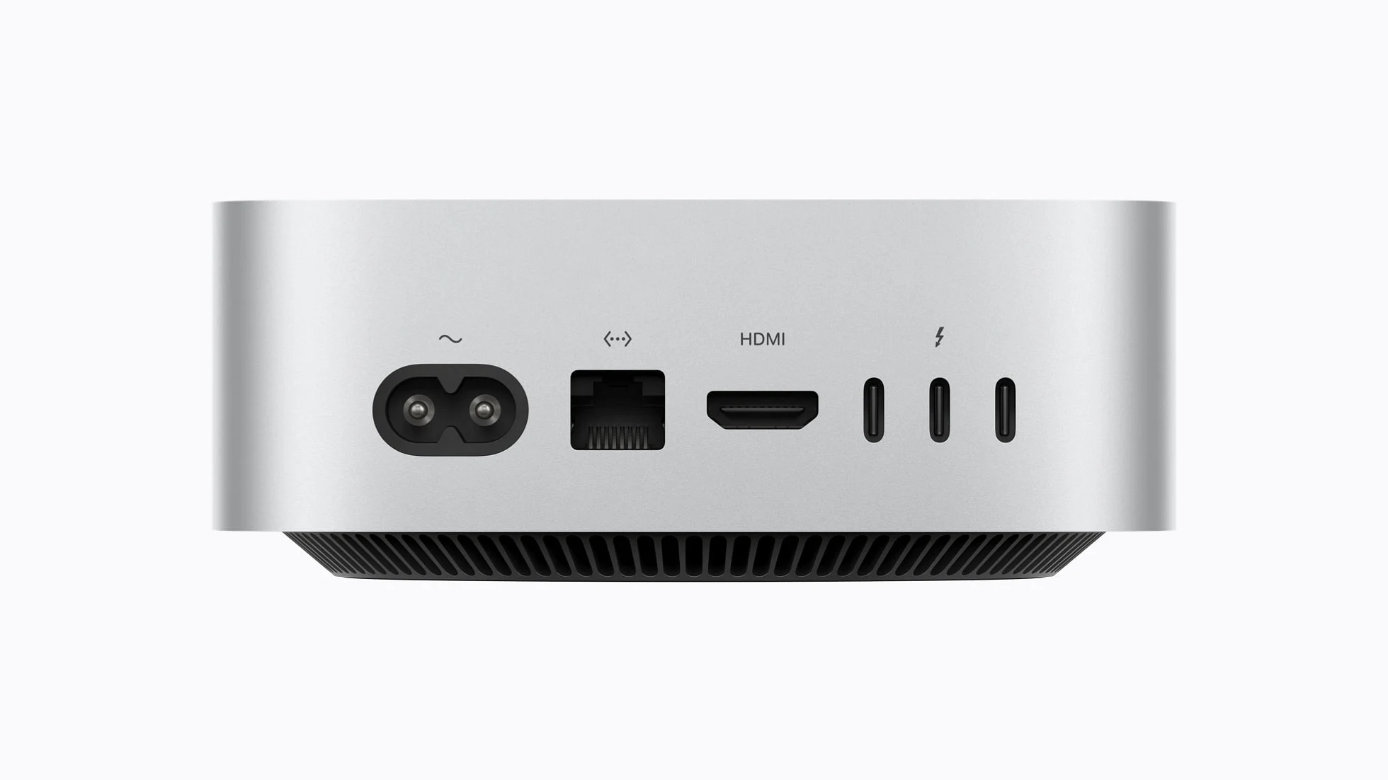 Mac mini 背部接口。