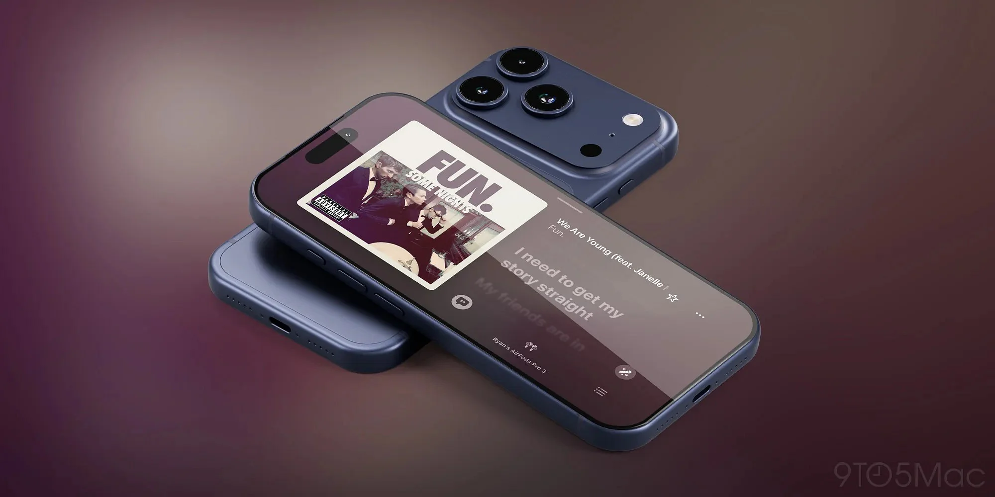 Apple Music 横屏歌词原图