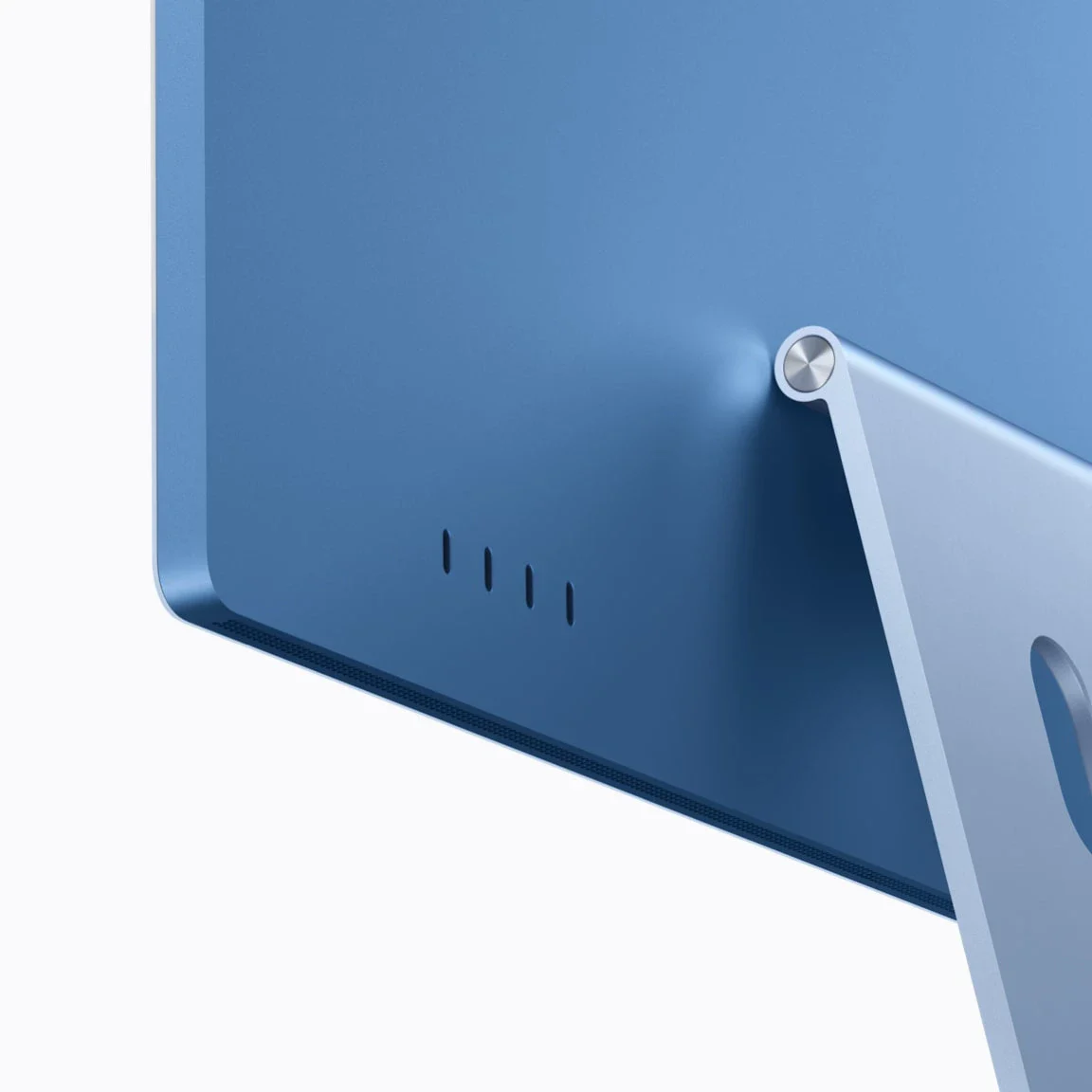 M6 iMac 的背部接口,Apple 官方产品图;不同配置的接口数量不同。
