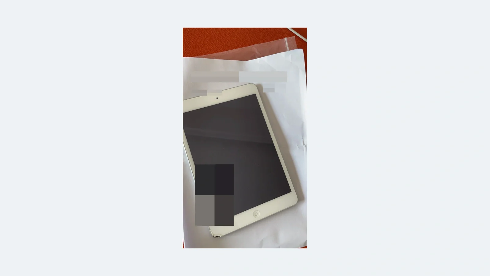 iPad 边角损伤检查:外壳边缘与屏幕外观