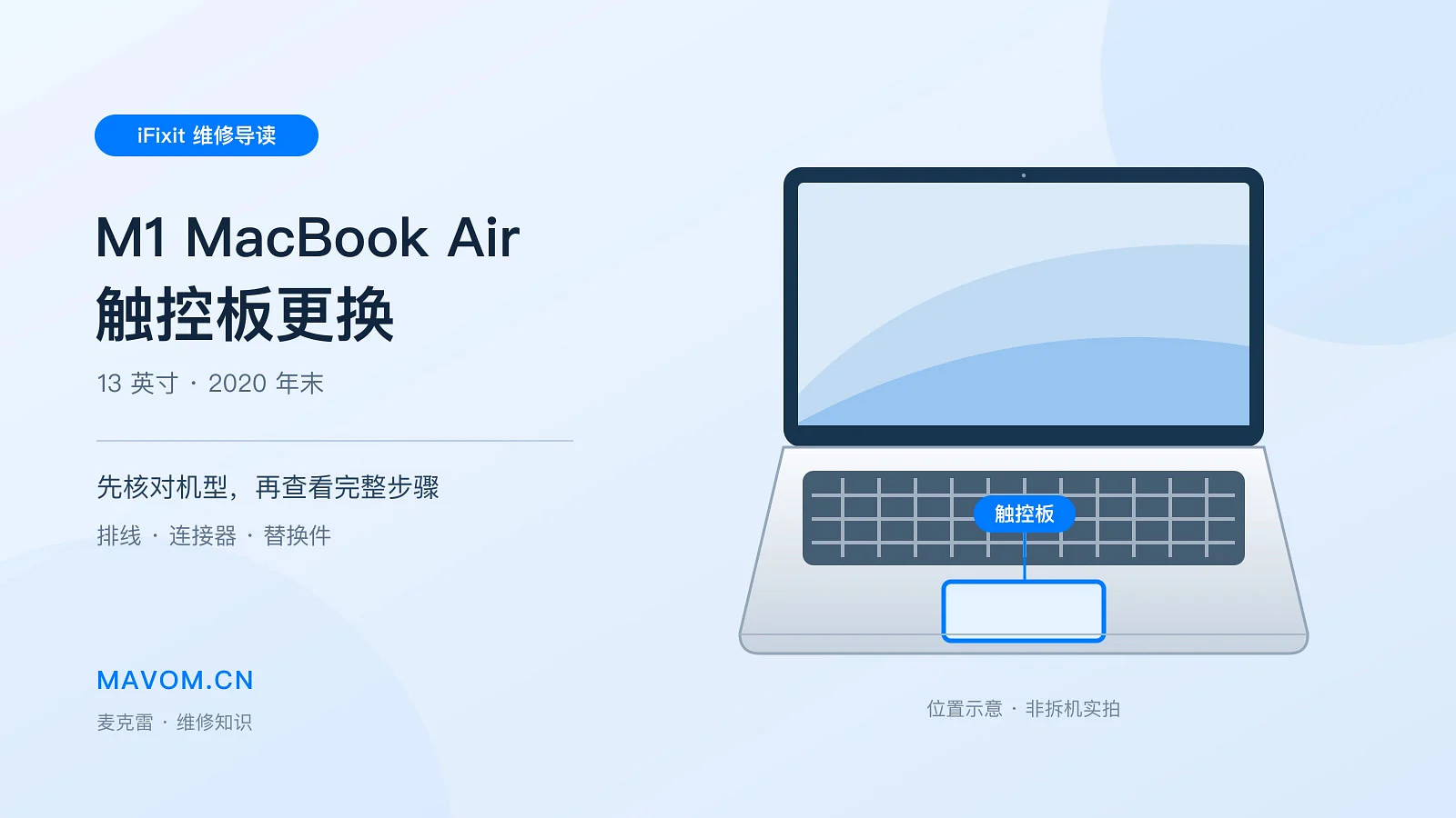 iFixit 维修导读:M1 MacBook Air 触控板更换