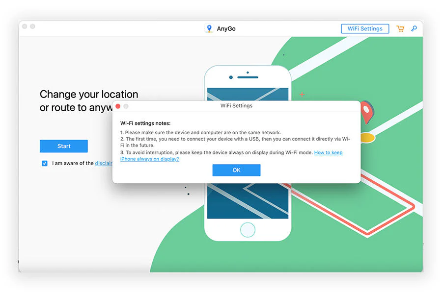 官方 Mac Wi-Fi 连接原图：首次连接仍需 USB，后续连接需处于同一网络。