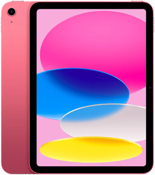 粉色 iPad A16 的正面与背面