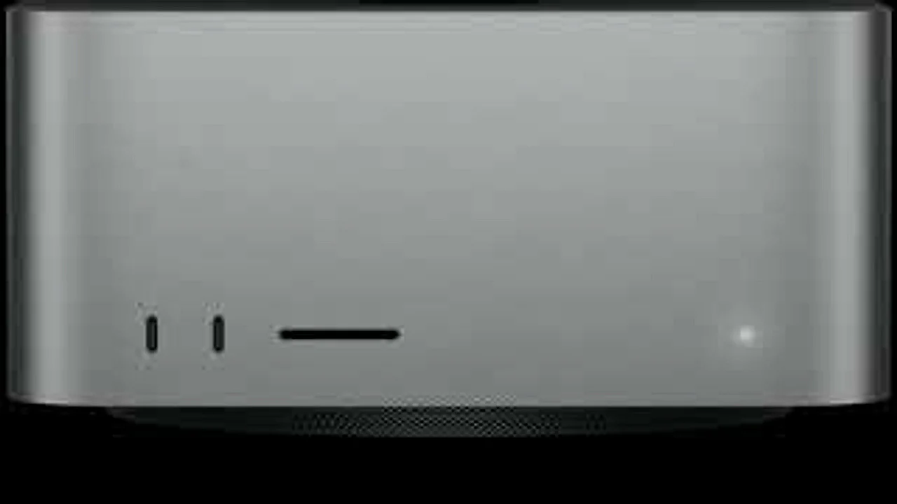 新款 Mac Studio 正面机身