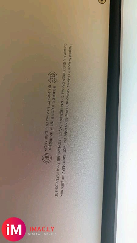 Macbook Air 15年款型号A1466。可以更换固态-2.jpg