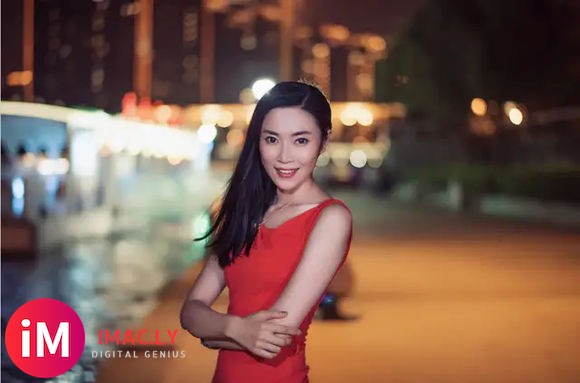 济南人像摄影化妆学校  夜景很美 模特更美-3.jpg