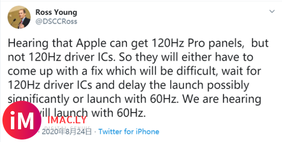 驱动IC遭遇困难 曝iPhone 12系列120Hz高刷屏流产:或以60Hz发布-1.jpg