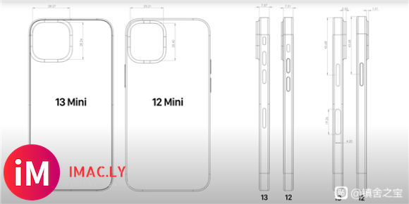 iPhone 13系列高清CAD设计图抢先看:尺寸不变 配件可-1.jpg