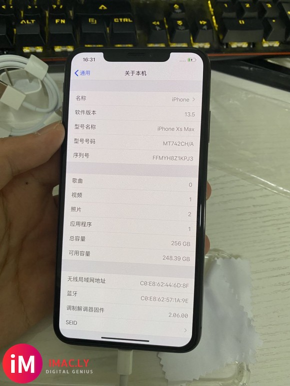 入手了台二手的iphonexsmax256G黑色-7.jpg