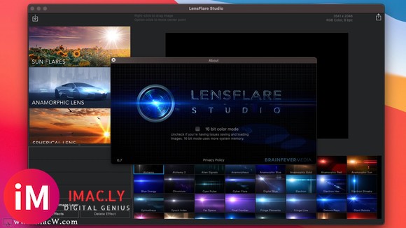 LensFlare Studio for Mac(镜头光晕特效工具)-1.jpg