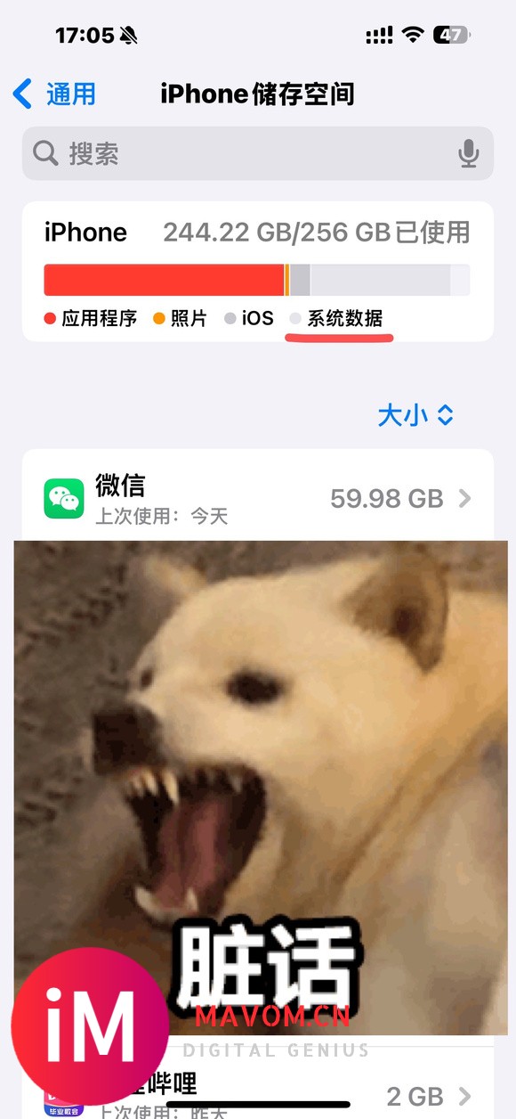 iOS18神经病啊 系统占70g 无限升高-1.jpg