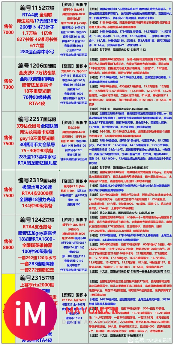 亲,8月11日长图号单,长期收售置换号;账号安全无勇士可预定-5.jpg