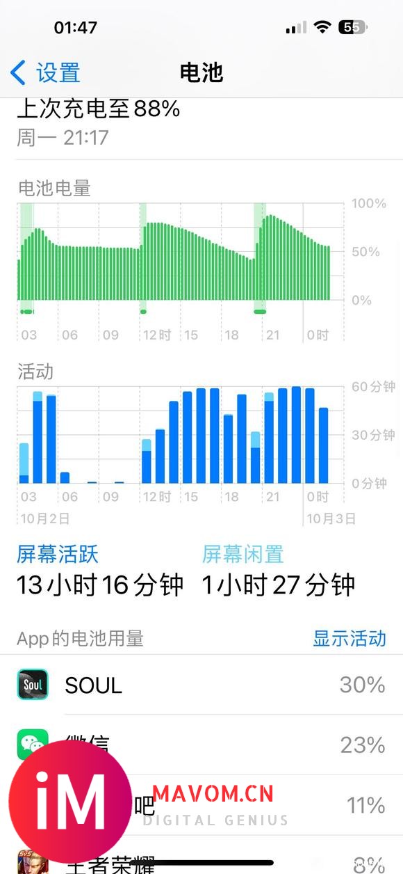 升级到17.1,iphone15pro的续航-1.jpg