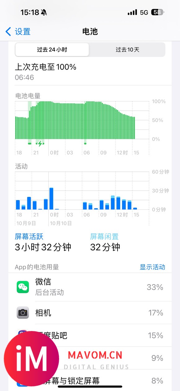 升级到17.1,iphone15pro的续航-1.jpg