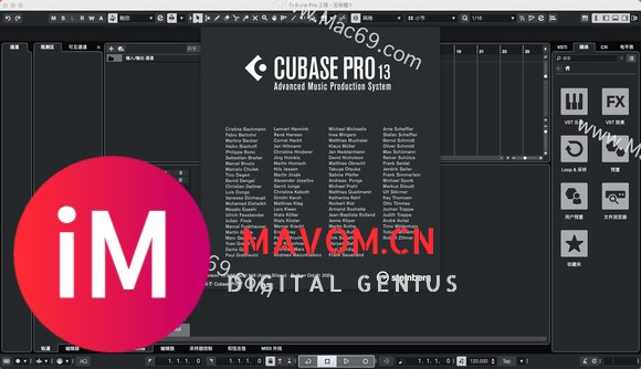 苹果电脑上的多功能音乐制作Steinberg Cubase Pro 13 for Mac-1.jpg