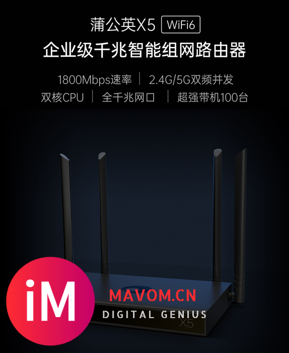 蒲公英路由器X5:6256支持WIFI6-5.jpg