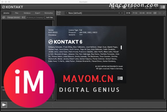 Kontakt 6 for Mac(强大的音频采样器软件)支持m1芯片-1.jpg