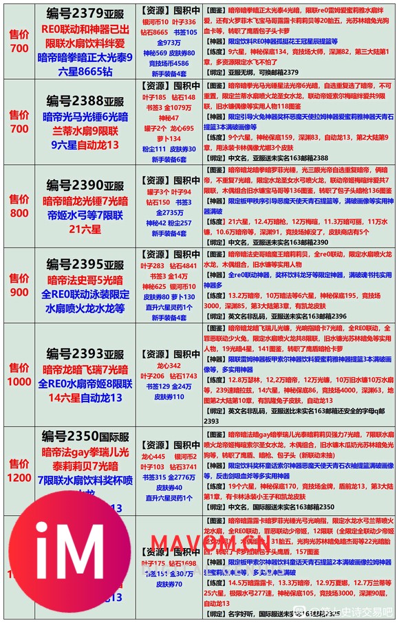 亲,8月13日长图号单,长期收售置换号;账号安全无勇士可预定-3.jpg