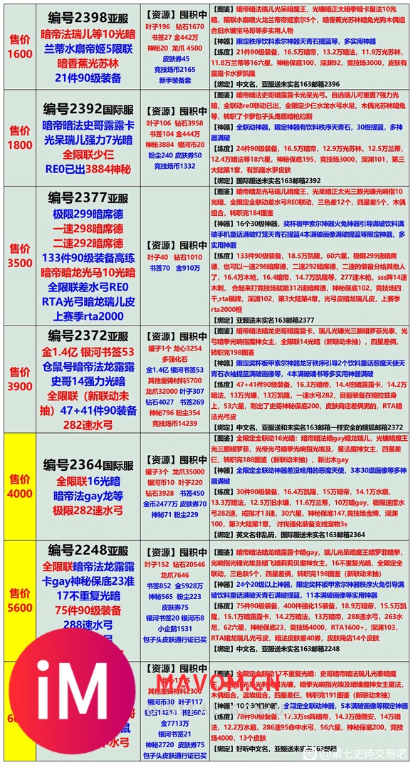 亲,8月13日长图号单,长期收售置换号;账号安全无勇士可预定-4.jpg