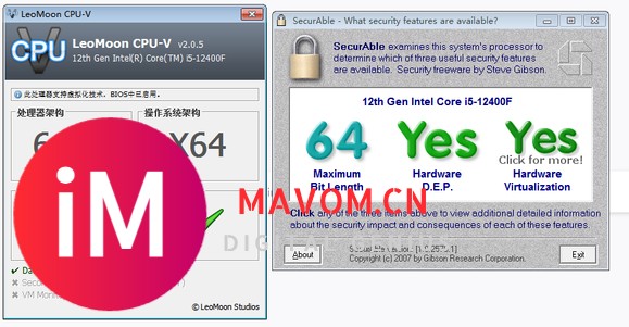 12代的U，如12400F，用vmware，能打开虚拟化CPU性能计数器吗？-1.jpg