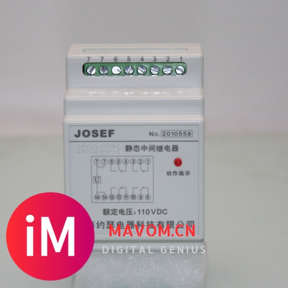 JOSEF约瑟 JRDZ-M620中间继电器 DC220V 防尘防潮防腐 绝缘耐压高-1.jpg