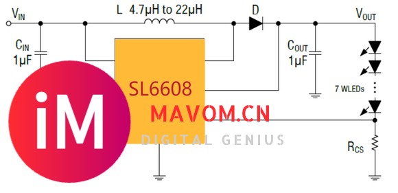 SL6608升压恒流芯片 3V升压21V 10W功率高效升压白光LED驱动IC-2.jpg