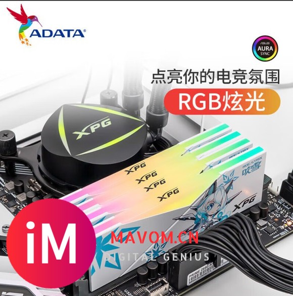 威刚（ADATA）-华硕吹雪联名RGB灯条CL34（白色） 32GB(16GX2)套-3.jpg